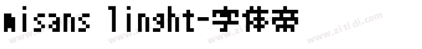 misans linght字体转换